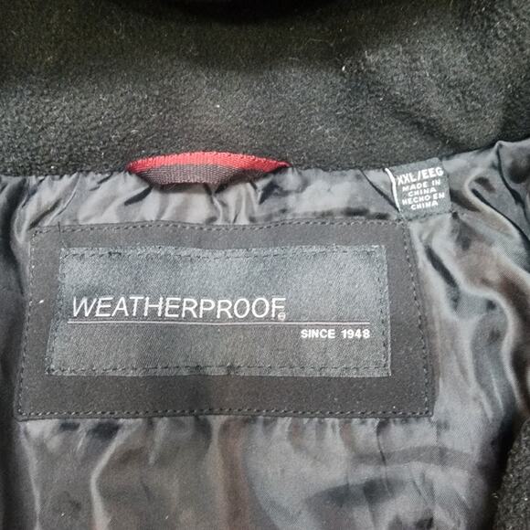 Weatherproof Men's Ultra Tech Men's Jacket Removable Hood Black Sz XXL - Picture 6 of 7